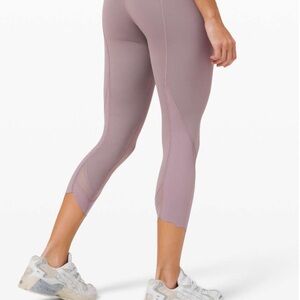 Lululemon Wunder Under Crop High-Rise *Roll Down Scallop Full-On Luxtreme 23”